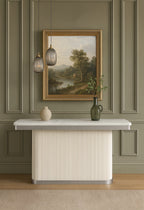 GT White Console Table