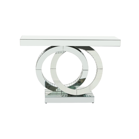 Infinity Mirror Silver Console Table
