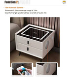 Black Smart Bedside Table