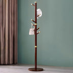 Premium Brown Wooden Coat Stand