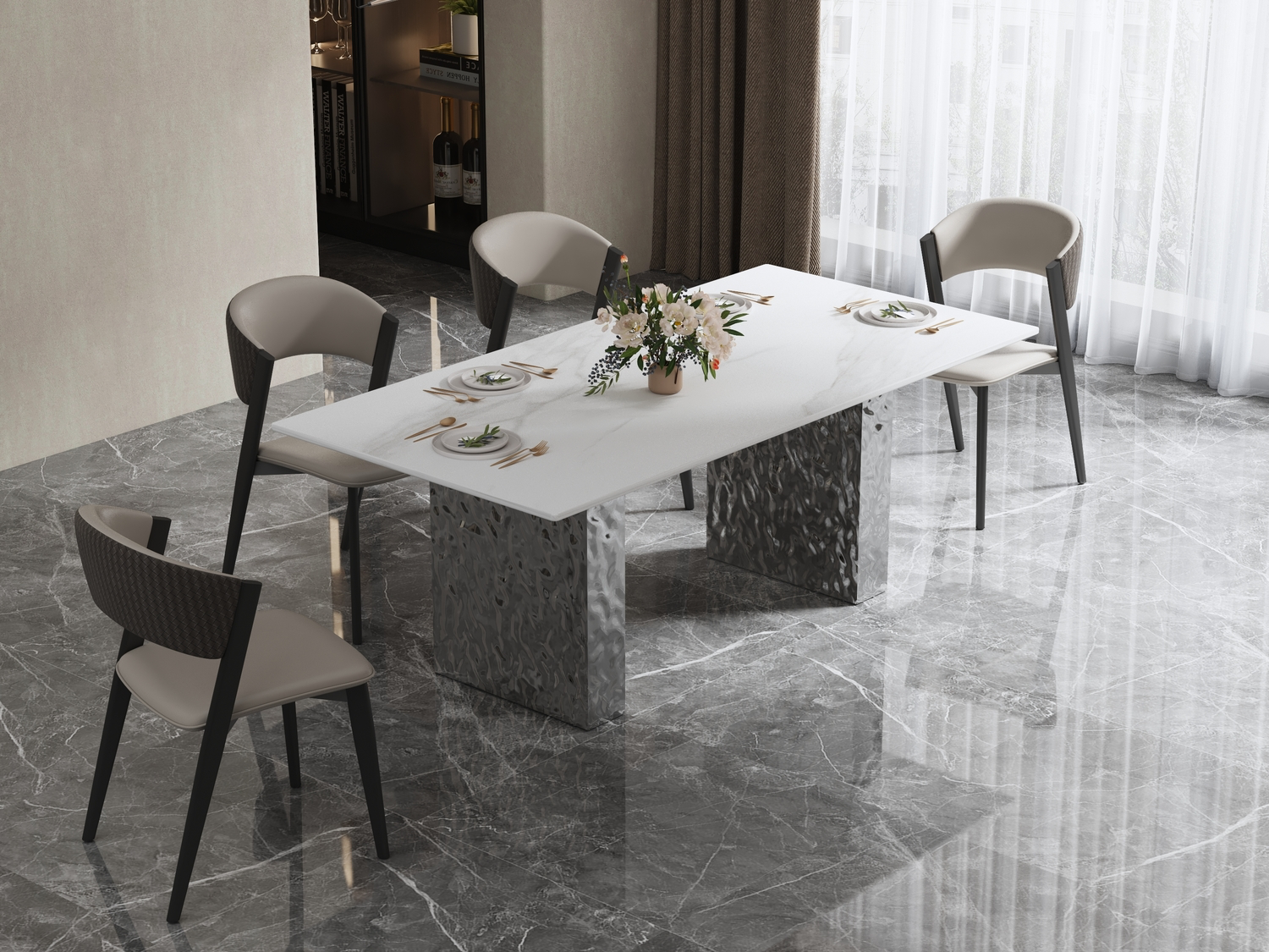 Linea Minimalist Dining Table
