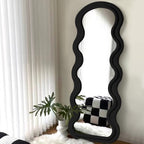 Full-Length Wavy-Edge Mirror