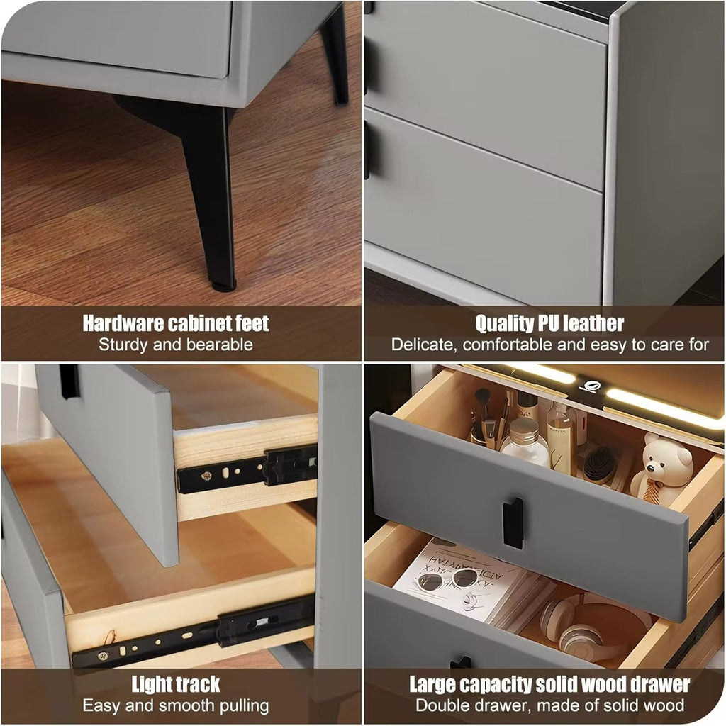 White Smart Side Table