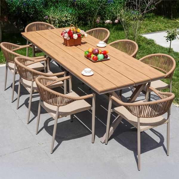 Spacious 8-Seater Patio Dining Set