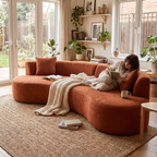 Brown Moon Compressed Sofa lifestyle