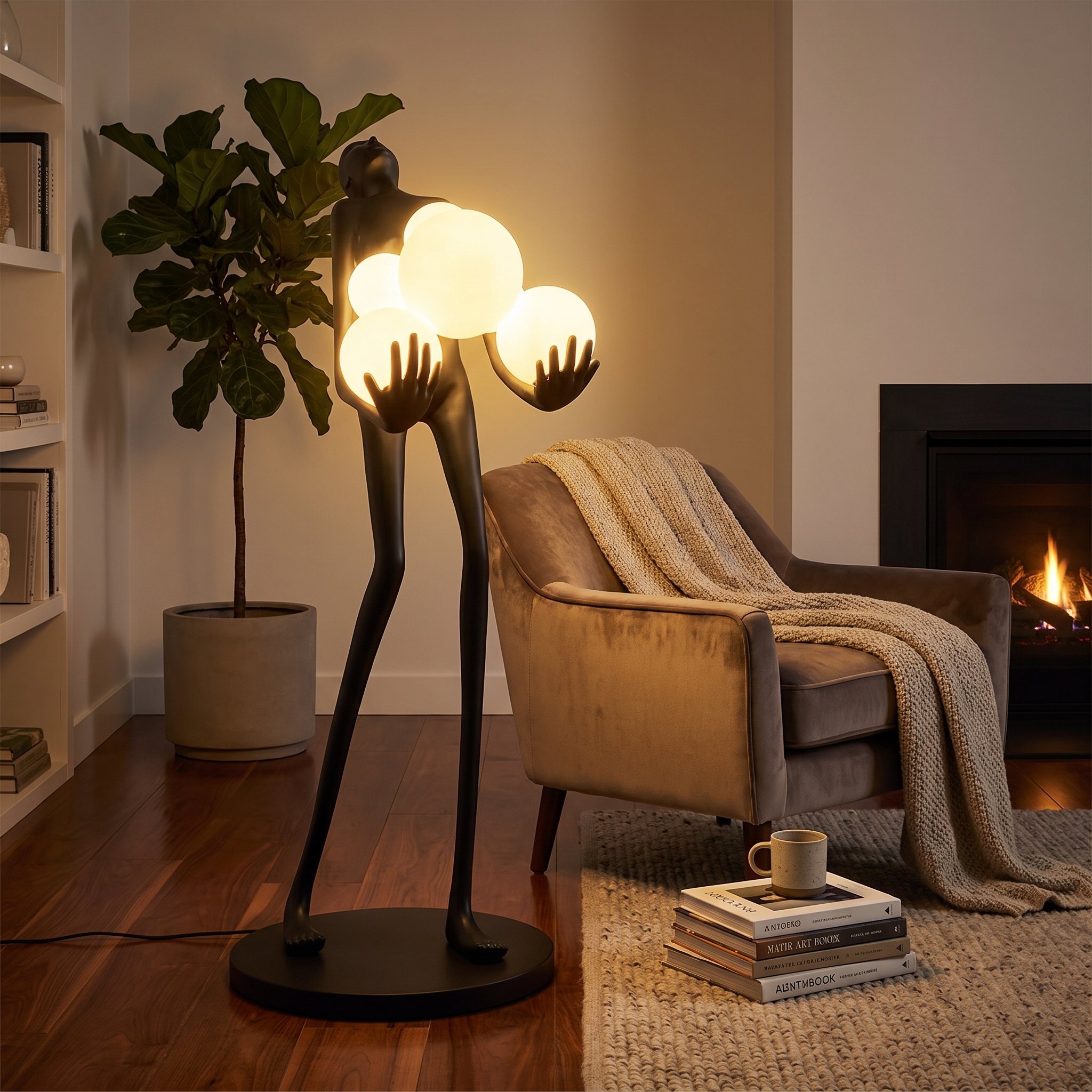 Luhlu Sculptural Light Fixture lifestyle