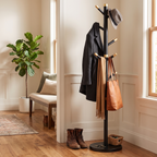 Elegant Black Wooden Coat Hanger lifestyle