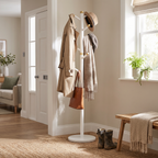 White Wooden Coat Hanger lifestyle