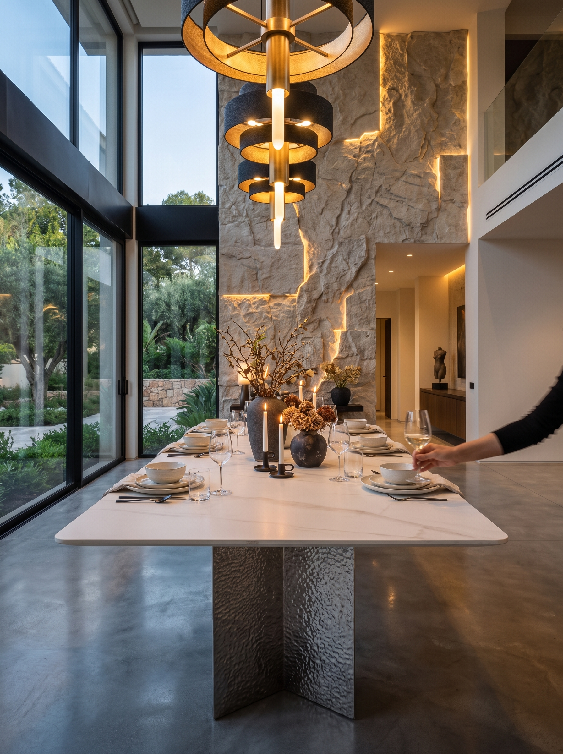 Linea Minimalist Dining Table lifestyle image 1