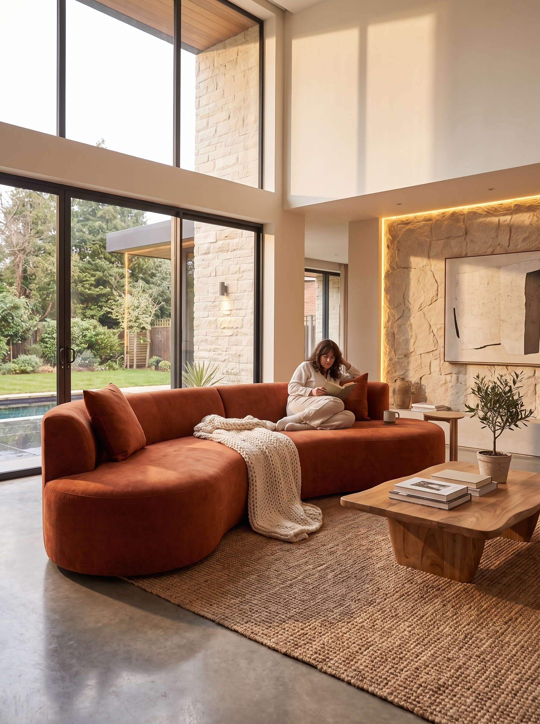Brown Moon Compressed Sofa lifestyle image 3