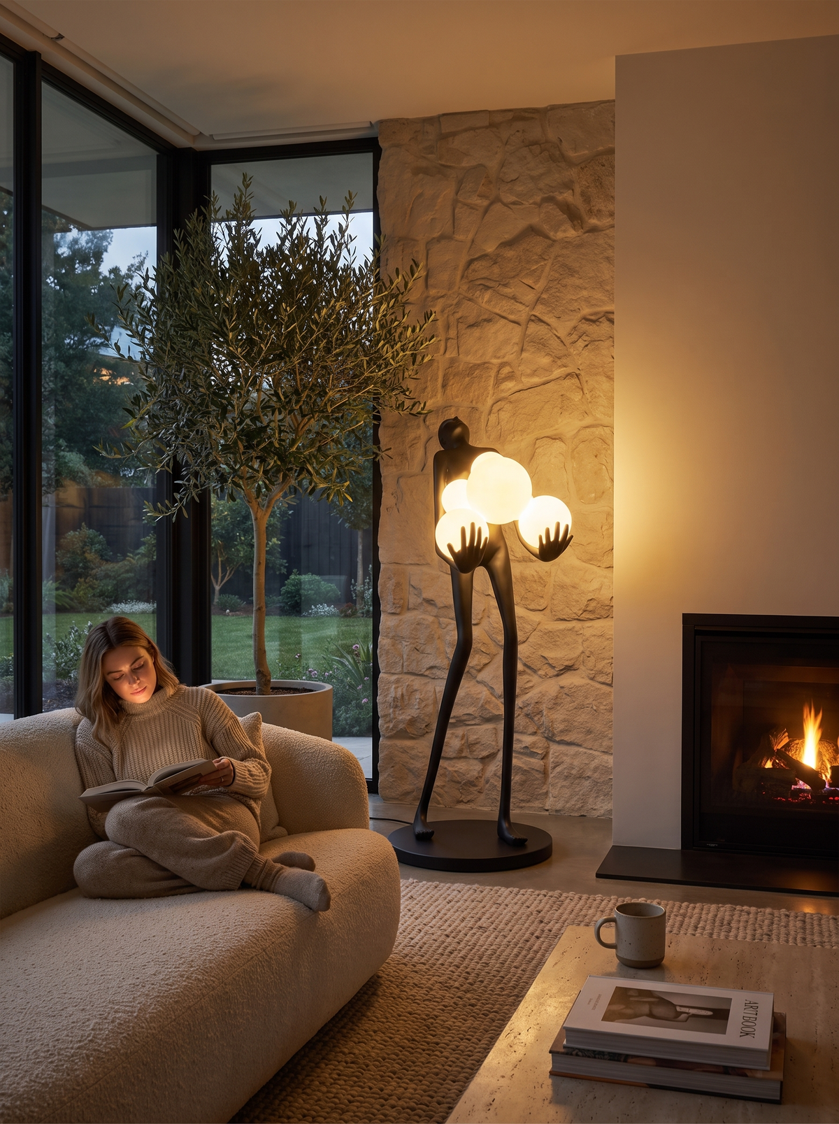 Luhlu Sculptural Light Fixture lifestyle image 3