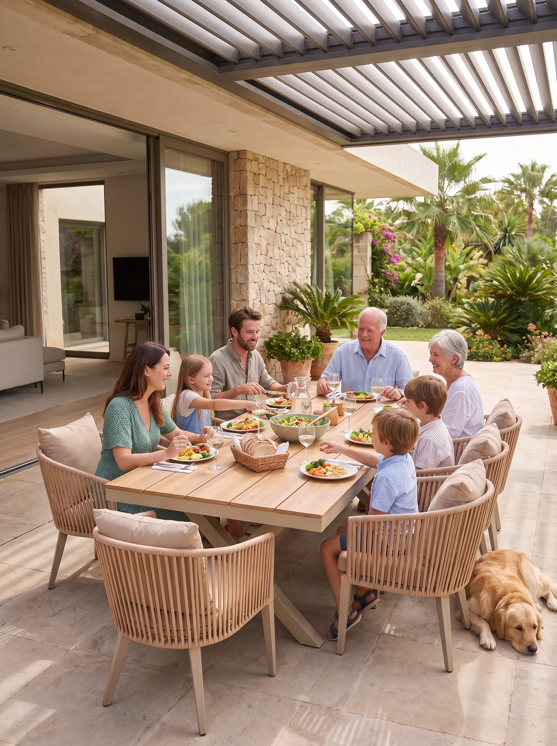 Oluh Outdoor Patio Furniture Set lifestyle image 2