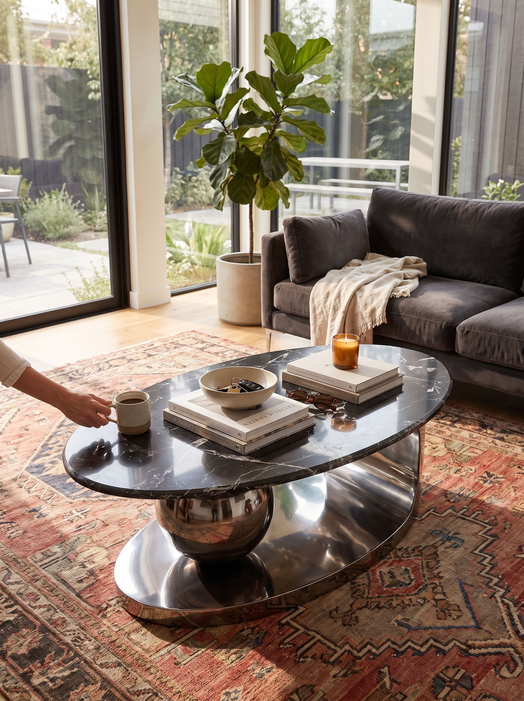 Elegant Black Coffee Table lifestyle image 3