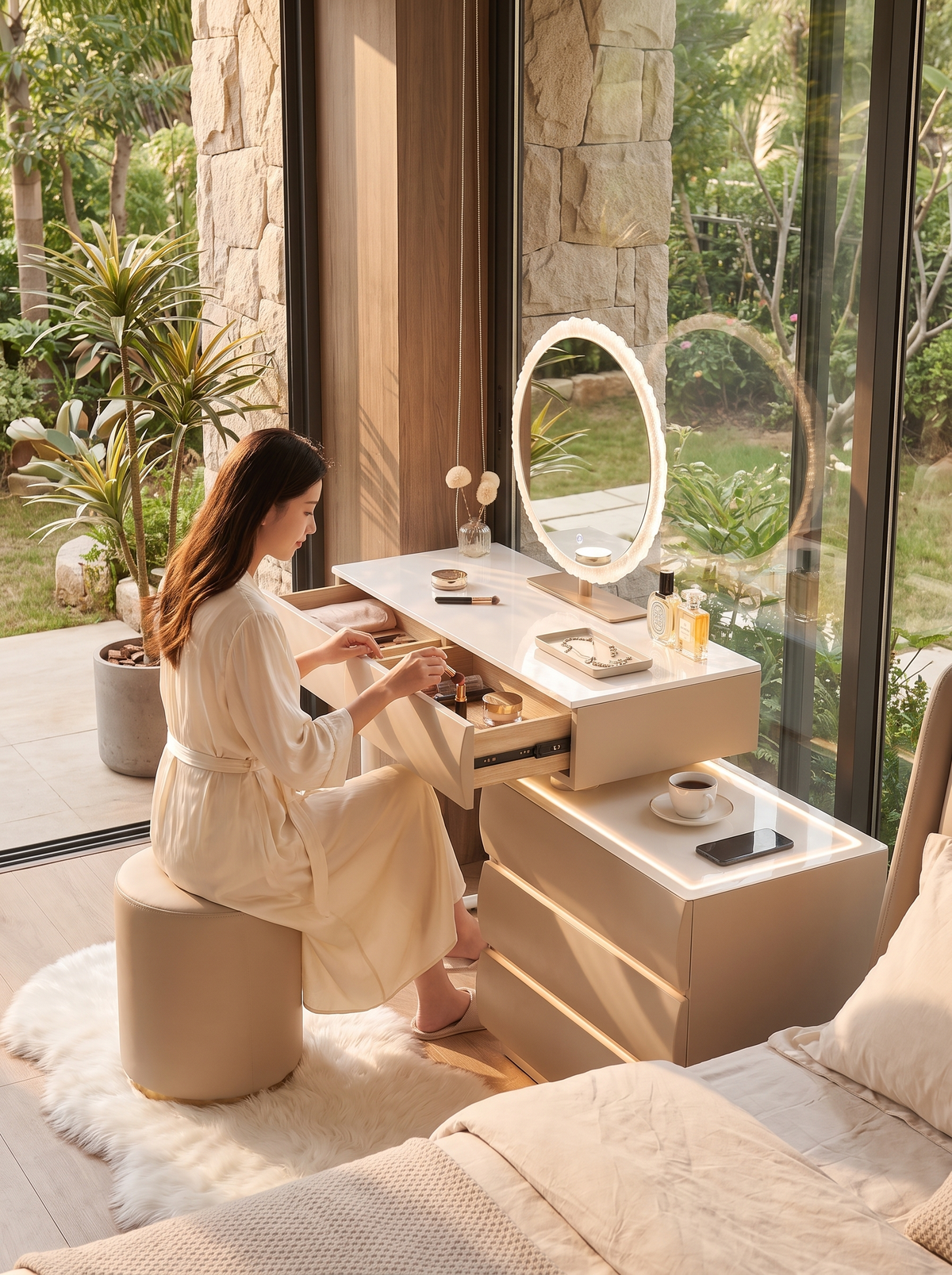 Elegant Makeup Vanity Table lifestyle image 2