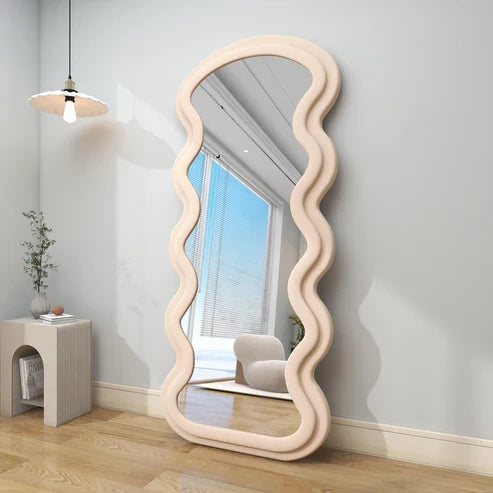 Full-Length Wavy-Edge Mirror